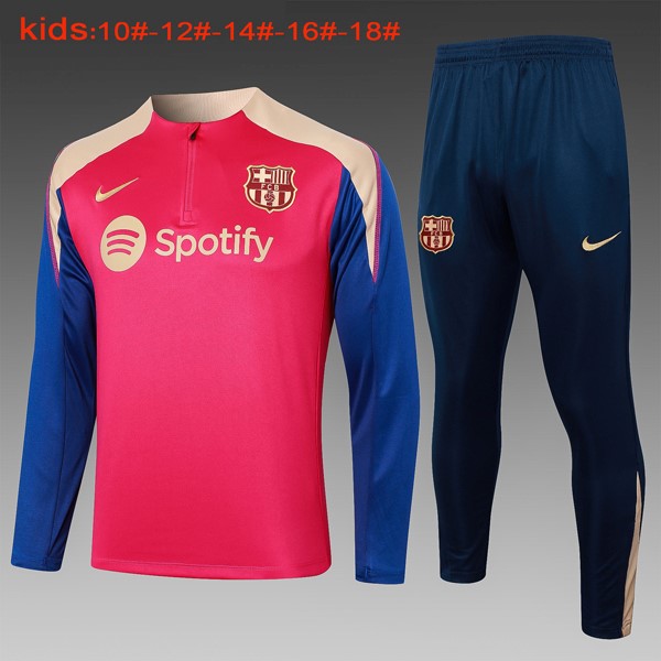 Niños Sudadera De Training Barcelona 2024 2025 Rojo Azul